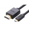 Ugreen Micro HDMI auf HDMI Kabel, 2 m, 4K, Schwarz