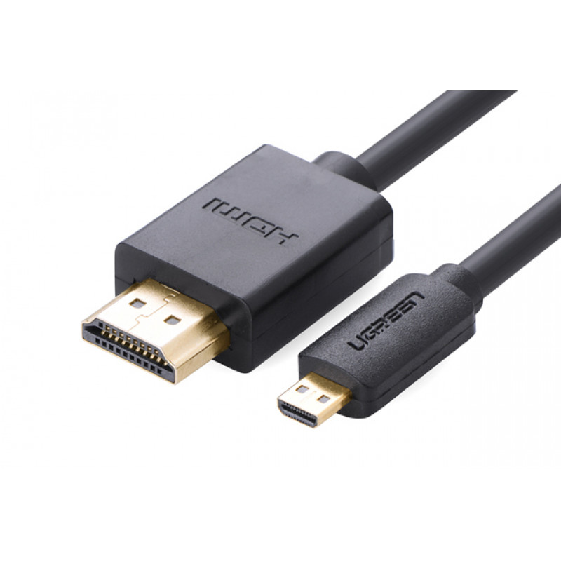 Ugreen Micro HDMI auf HDMI Kabel, 2 m, 4K, Schwarz