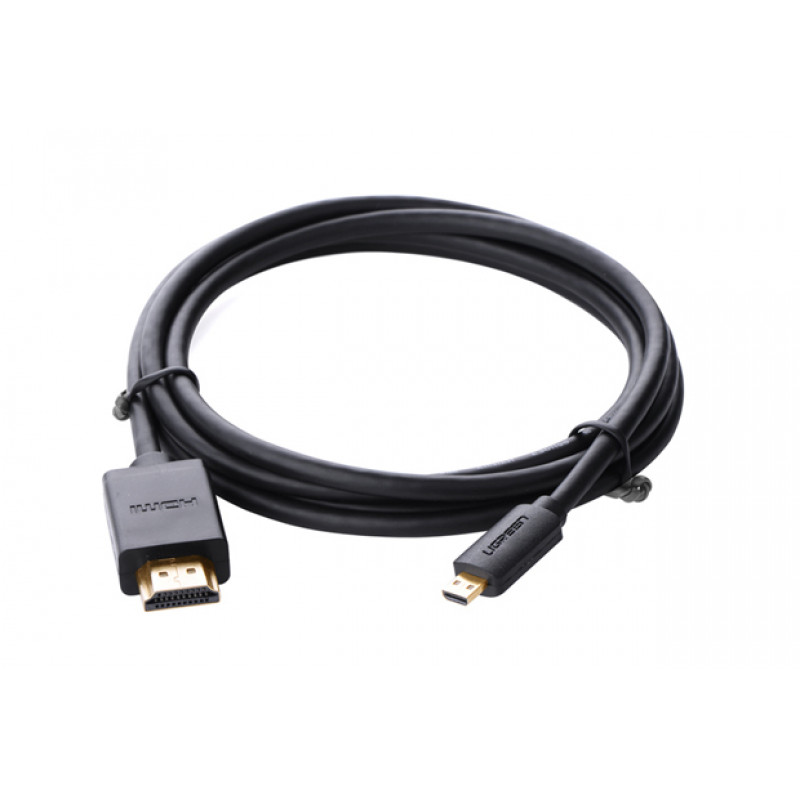 Ugreen Micro HDMI auf HDMI Kabel, 2 m, 4K, Schwarz