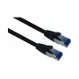 helos Outdoor Cat6a Patchkabel RJ45, 1 m, Schwarz