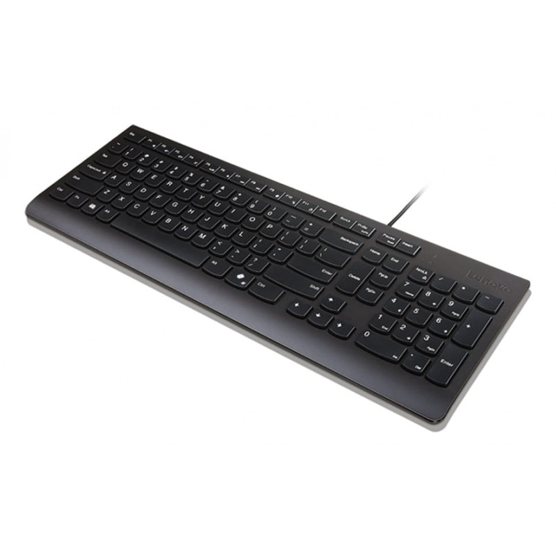 Lenovo Essential Kabelgebundene Tastatur AI, US-Englisch mit Euro-Symbol