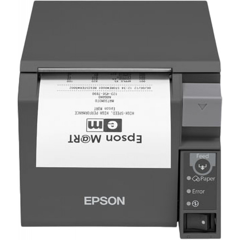 Epson TM-T70II Thermodrucker für Quittungen, USB + Seriell RS232, 80 mm, Schwarz
