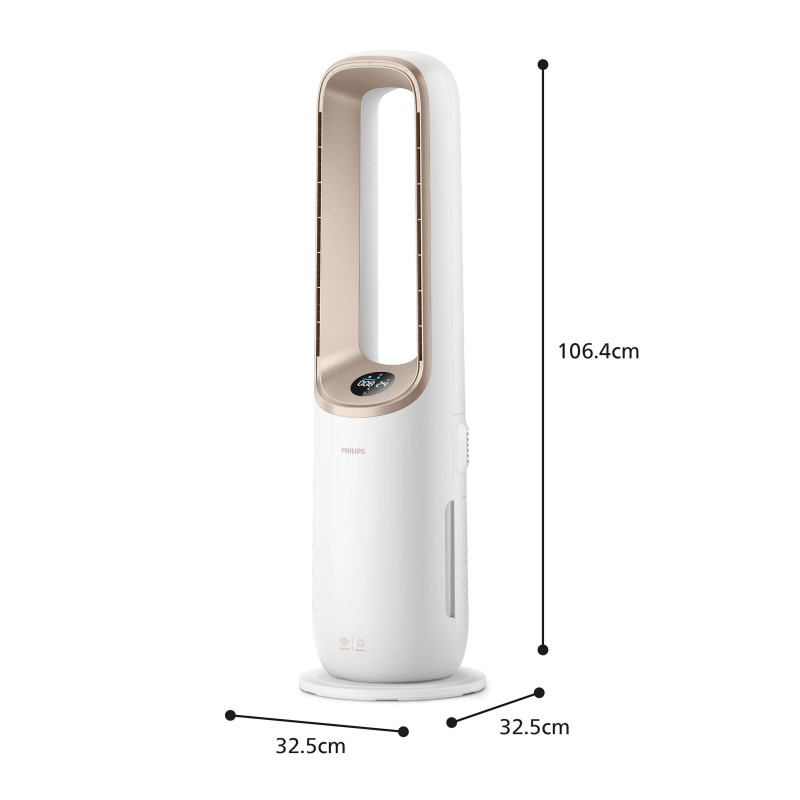 Philips Air Performer 8000 Serie AMF870/16 3-in-1 Luftreiniger mit Ventilator- und Heizfunktion