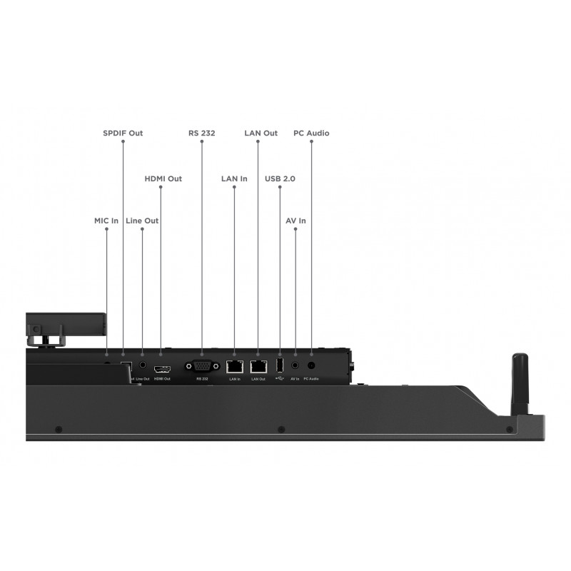 Lenovo ThinkVision T65 65 inch interaktives 4K-Touch-Display, LCD mit LED-Hintergrundbeleuchtung, Multitouch