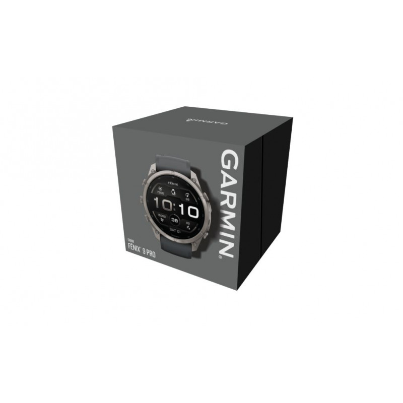 Garmin Fenix 9 Pro – 51mm Titan mit Graphit/Schwarzem Silikonarmband Smartwatch