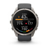 Garmin Fenix 9 Pro – 51mm Titan mit Graphit/Schwarzem Silikonarmband Smartwatch