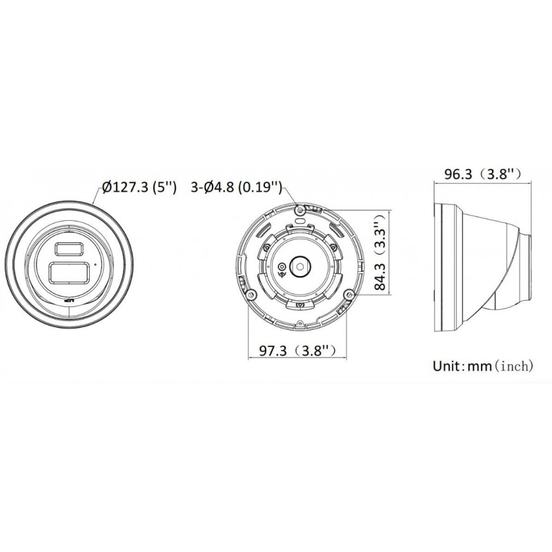 HIKVISION DS-2CD23126G3-IS2UY/SL(2.8mm)(eF) Schwarz Turret 12MP EasyIP 4.0 Plus (DS-2CD23126G3-IS2UY/SL(2.8)(eF)BLACK) Überwachungskamera