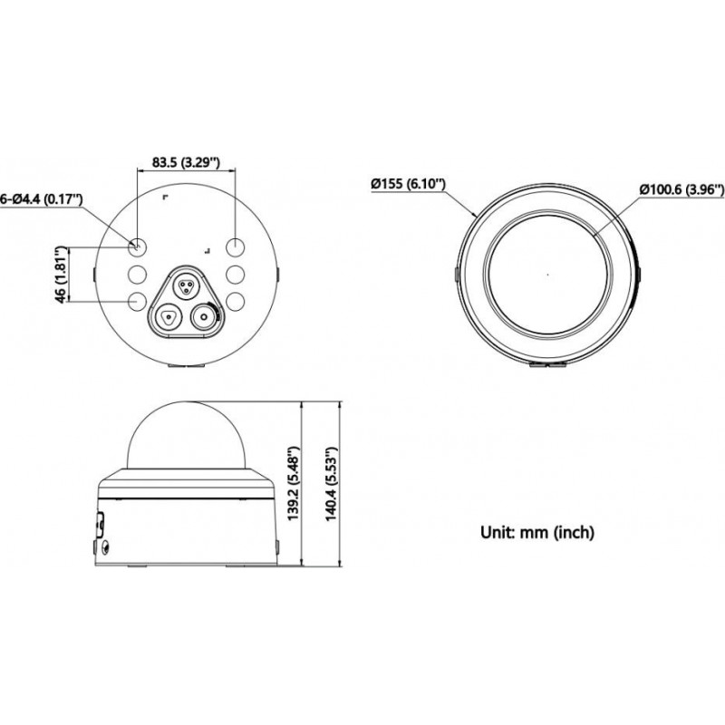 IP-Kamera Hikvision DS-2CD2766G3-IPTRZSY(2.8-12mm)