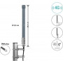 Delock 4G Antenne SMA Stecker 2 - 3 dBi starr omnidirektional Wand- und Mastmontage Außenbereich grau 25 cm (60768)