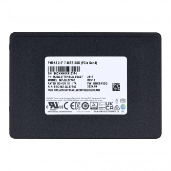 Samsung PM9A3 7,68TB 2,5 inch Server-SSD, OEM (MZQL27T6HBLA-00A07)