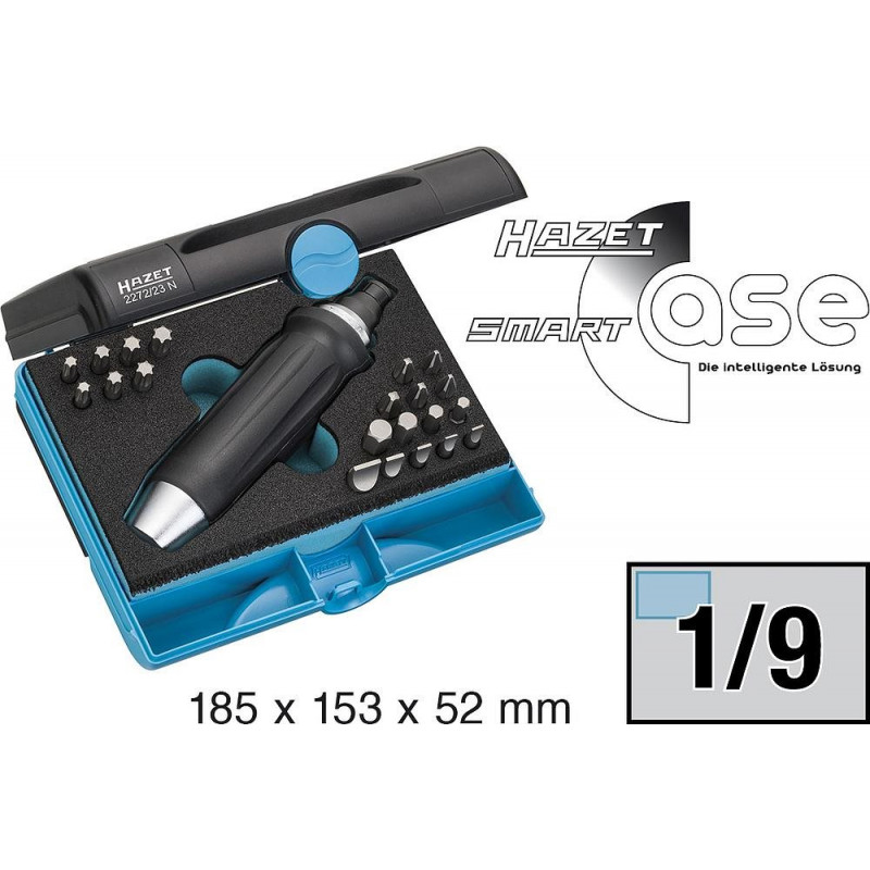 Hazet 2272/23N Schlagschraubendreher-Satz mit Bits, 23-teilig