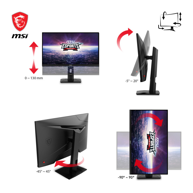 MSI G274QPXDE 68,6cm (27) QHD IPS Gaming-Monitor 16:9 HDMI/DP/USB-C PD65W 240Hz