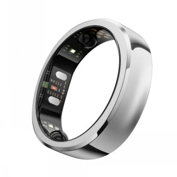 RingConn Smart Ring Gen3 für Damen und Herren – Poliertes Silber Größe 15