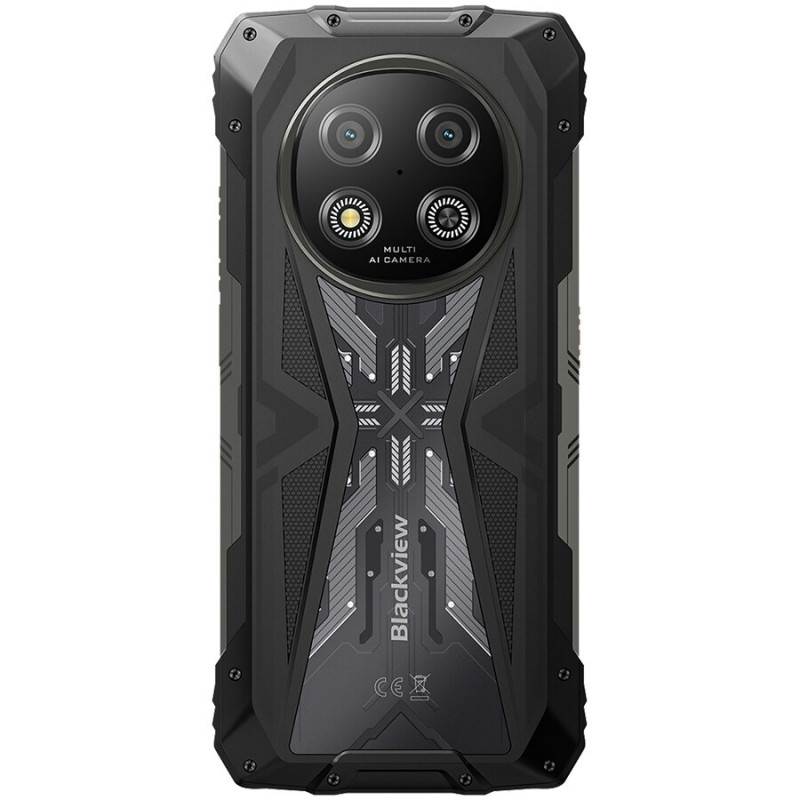Blackview ROCK 2 5G Smartphone 12GB/256GB, 6,67 inch HD+ 120Hz, Unisoc T8100, 15000 mAh, NFC, MIL-STD-810H, Android 16, Schwarz