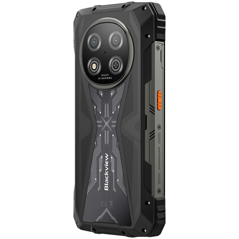 Blackview ROCK 2 5G Smartphone 12GB/256GB, 6,67 inch HD+ 120Hz, Unisoc T8100, 15000 mAh, NFC, MIL-STD-810H, Android 16, Schwarz