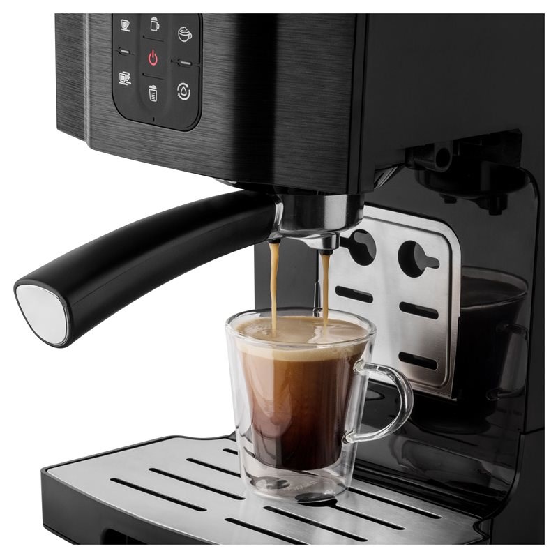 Sencor SES 4040BK Halbautomatische Kaffeemaschine, 1450 W, 20 bar, 1,4 l, Schwarz