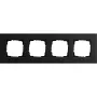 Gira Abdeckrahmen 4-fach, Aluminium Schwarz (0214126)