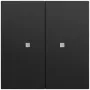 GIRA 517374 Wipptaster 2-fach OneKNX System 70 Schwarz (517374)