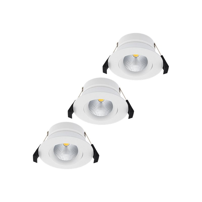 Shelly PbS Hilux DS8 Smart LED-Einbau-Spotlight, 3er-Pack, 2200-6500K, CRI95, 600 lm, Bluetooth, Wi-Fi, Weiß
