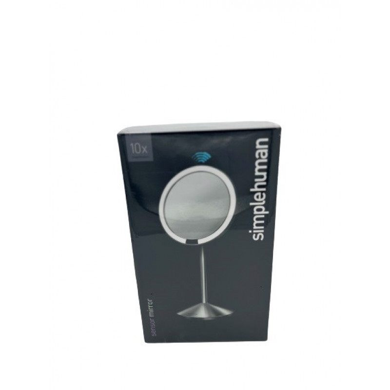 simplehuman Faltspiegel mit Sensor, 12 cm, wiederaufladbar, gebürsteter Edelstahl