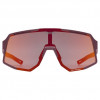 Uvex Sequenze CV Fahrradbrille, Cranberry Matt / Mirror Red
