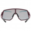 Uvex Sequenze CV Fahrradbrille, Cranberry Matt / Mirror Red