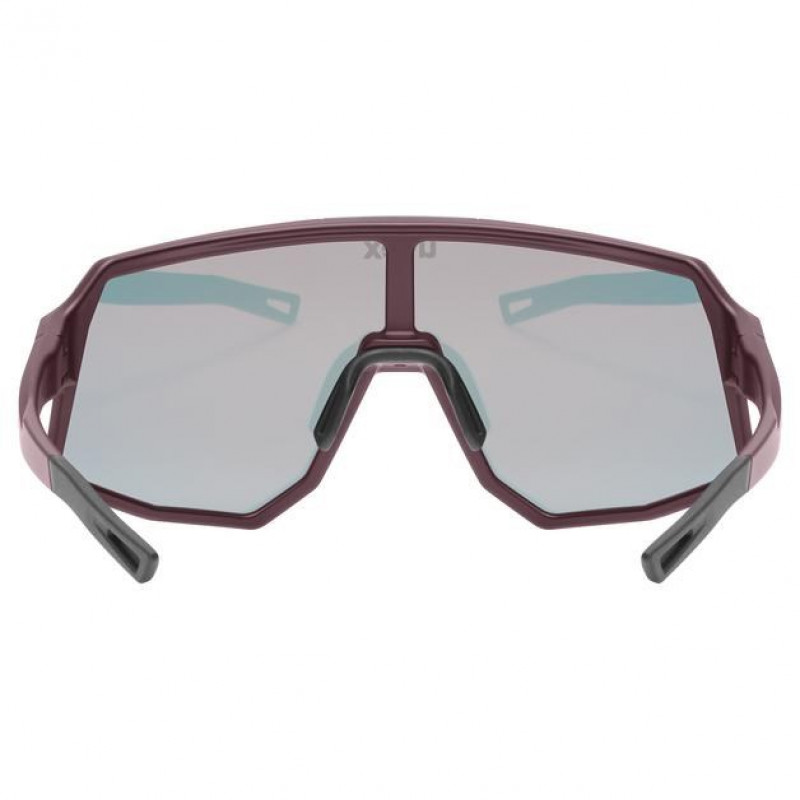 Uvex Sequenze CV Fahrradbrille, Cranberry Matt / Mirror Red