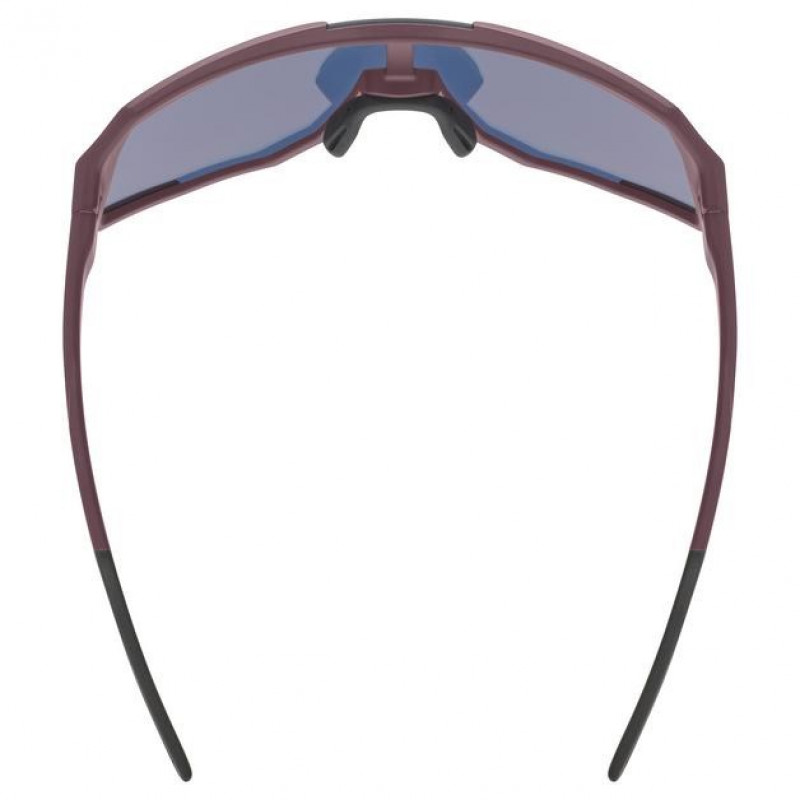 Uvex Sequenze CV Fahrradbrille, Cranberry Matt / Mirror Red