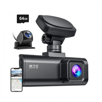 REDTIGER F7N (64G) WiFi 4K + 1080p Dashcam