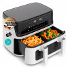 Medion Life P25 XXL Flex M MD 100057 Heißluftfritteuse, Schwarz/Weiß (50079787)