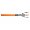 DIGITUS Cat7 S/FTP Installationskabel, B2ca, AWG 23/1, LSZH, 100 m, Orange