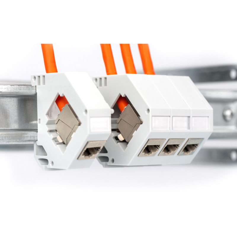 DIGITUS Cat7 S/FTP Installationskabel, B2ca, AWG 23/1, LSZH, 100 m, Orange