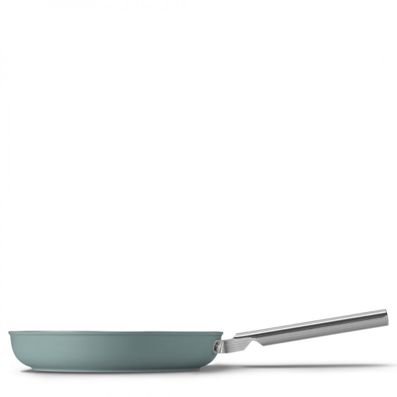Smeg FPF2802EGM Bratpfanne, 28 cm, Keramik, Edelstahlgriff, Smaragdgrün