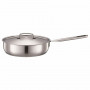 Fiskars Chef's Bratpfanne 26 cm mit Deckel, All Steel