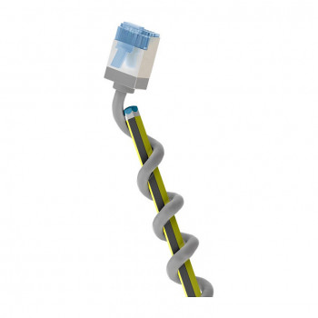 Goobay Slim Cat6a U/FTP Patchkabel RJ45, 1 m, Grau