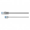 Goobay Slim Cat6a U/FTP Patchkabel RJ45, 1 m, Grau
