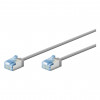 Goobay Slim Cat6a U/FTP Patchkabel RJ45, 1 m, Grau