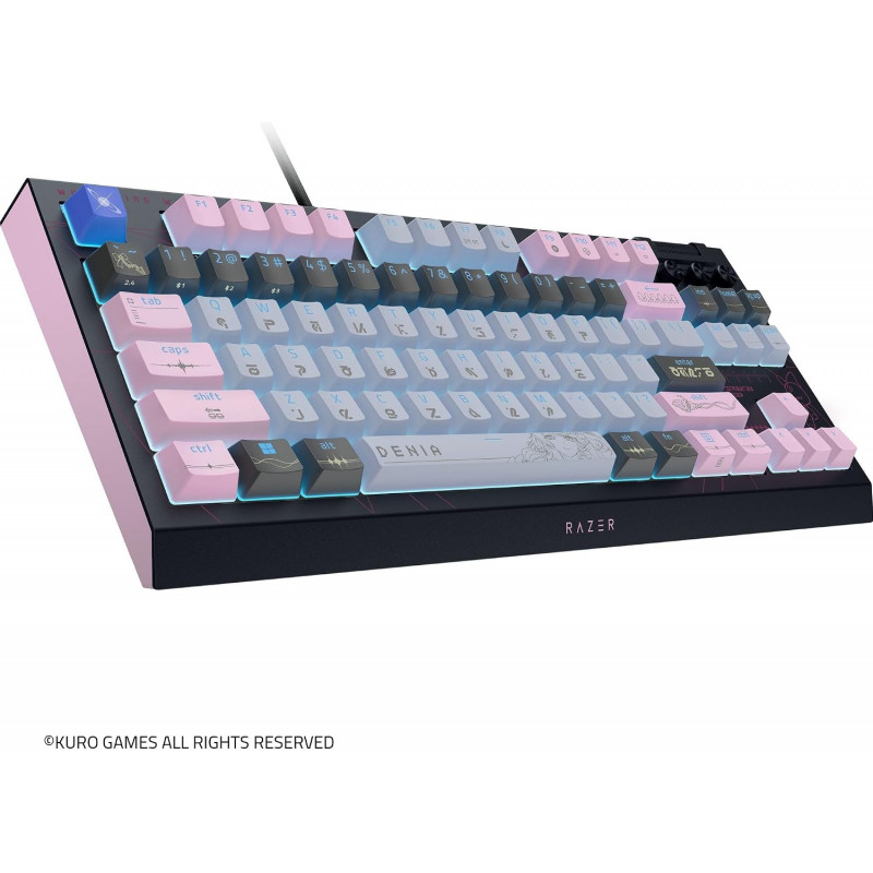 Razer BlackWidow V4 Tenkeyless HyperSpeed Wireless Gaming-Tastatur, US, Orange Switch, Wuthering Waves Edition