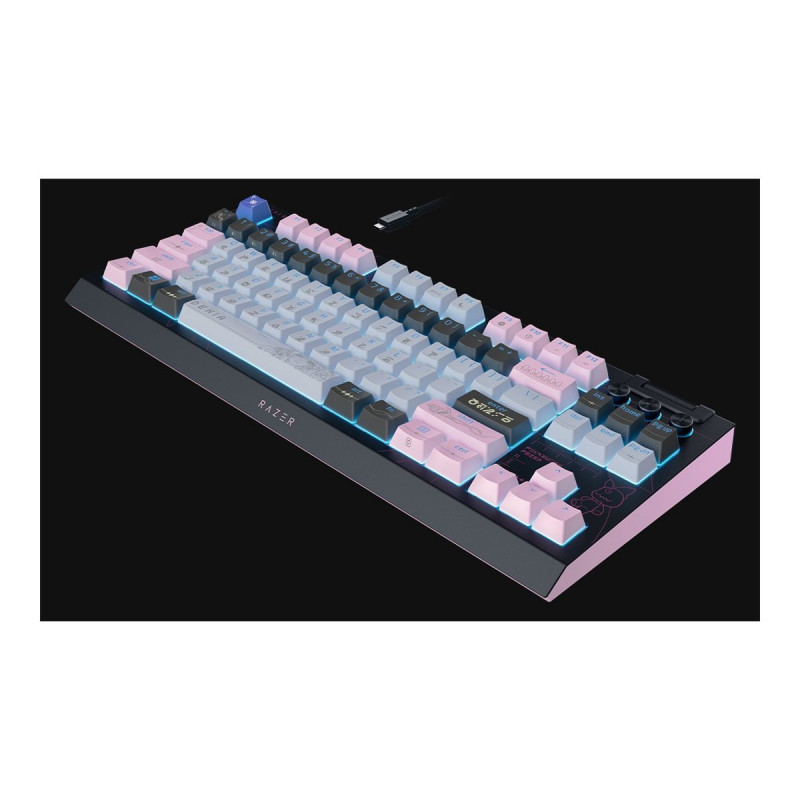 Razer BlackWidow V4 Tenkeyless HyperSpeed Wireless Gaming-Tastatur, US, Orange Switch, Wuthering Waves Edition