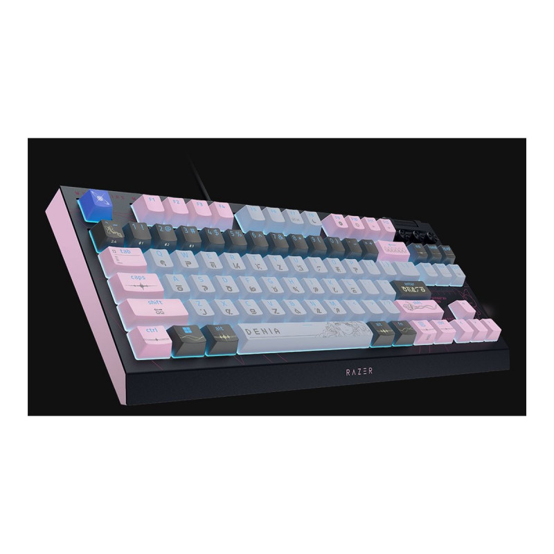 Razer BlackWidow V4 Tenkeyless HyperSpeed Wireless Gaming-Tastatur, US, Orange Switch, Wuthering Waves Edition