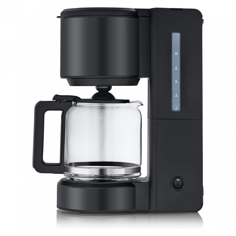 WMF Stelio Kaffeemaschine mit Glaskanne, Tiefschwarz (412150071)