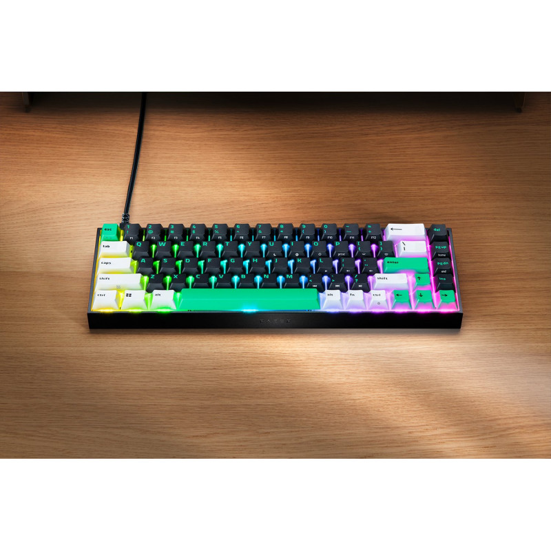 Razer Reclusa X Mini 65% mechanische Gaming-Tastatur, kabelgebunden, US, Razer Mechanical Switches Gen-3 (taktil), Schwarz