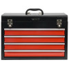 Yato YT-08874 Kleinteile-/Werkzeugbox Edelstahl Schwarz, Rot