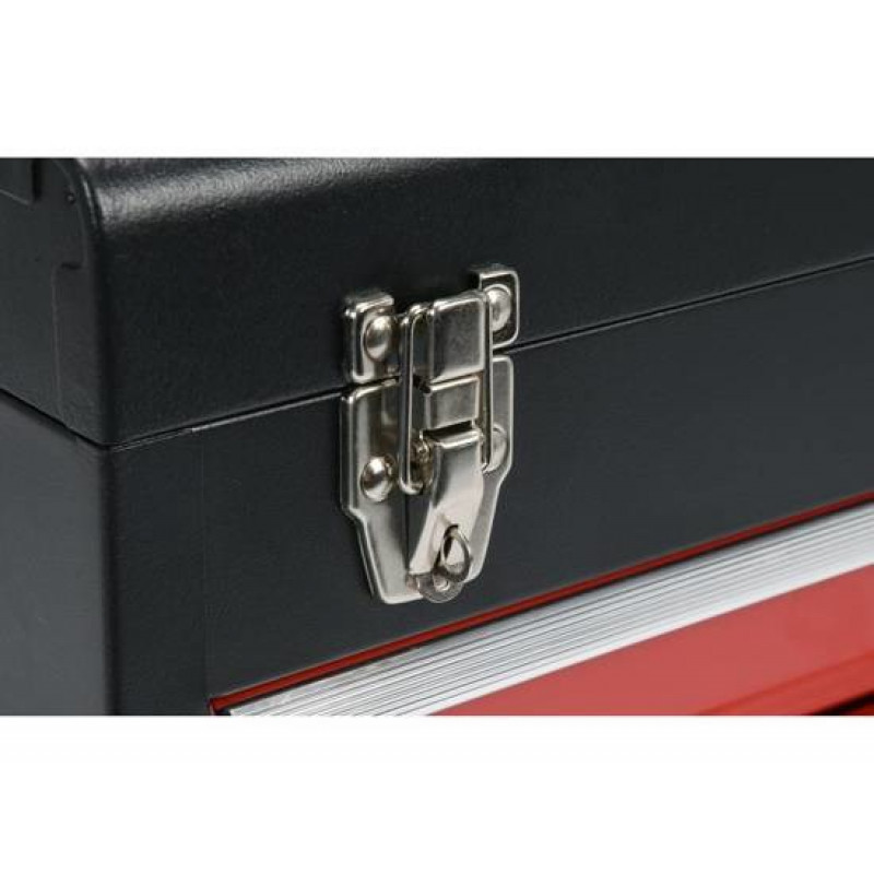 Yato YT-08874 Kleinteile-/Werkzeugbox Edelstahl Schwarz, Rot