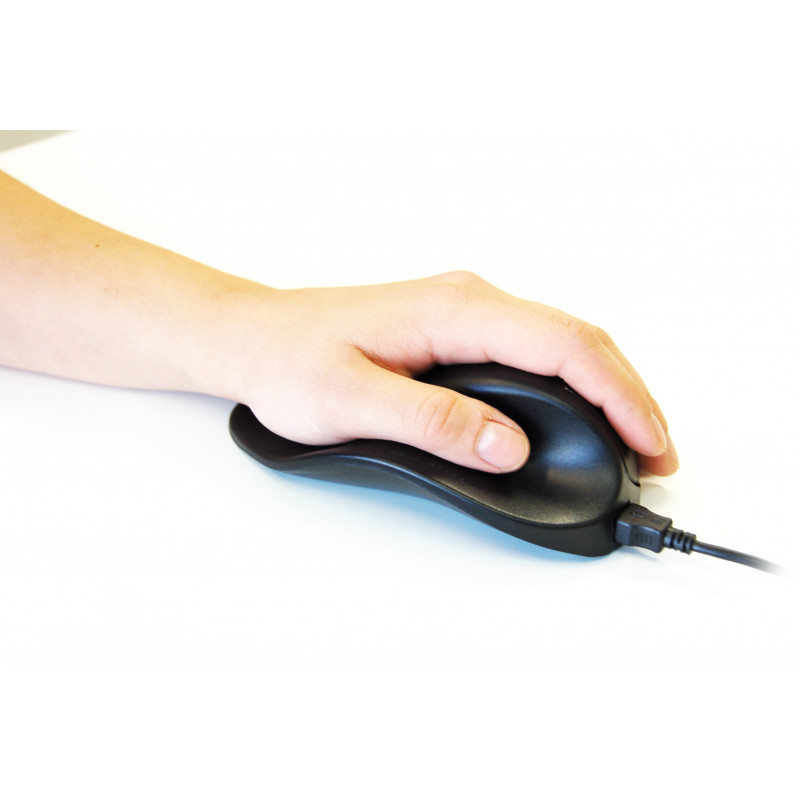 Bakker Elkhuizen Hippus HandShoeMouse Small Ergonomische Maus, Linkshänder (BNEP170L)