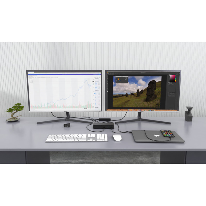 i-tec Thunderbolt 3/USB-C Dual DisplayPort 4K Dockingstation mit 85W PD