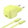 Belkin BOOST Charge USB-C/USB-C 30W PD Ladegerät mit PPS, Citrus + 2 m USB-C Kabel (WCA008KQ2MGR-B6)