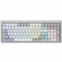 Ducky Cushion 98 Gaming-Tastatur, 96%, US-Layout (ANSI), Shush Red Switches - Silber (DKCUS2598-DSUSPHCC4S1)