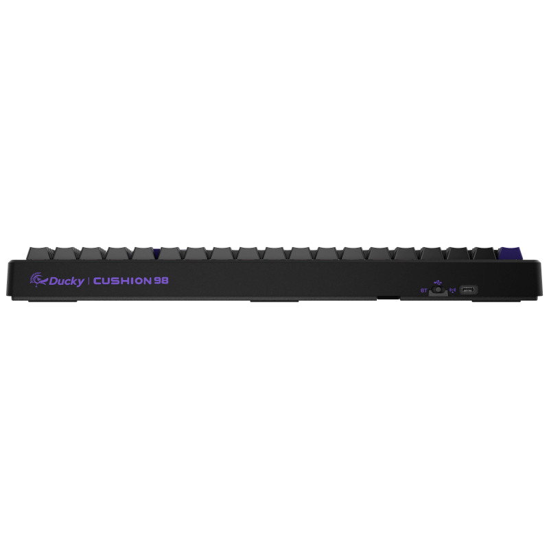 Ducky Cushion 98 Gaming-Tastatur, 96%, US-Layout (ANSI), Shush Red Switches – Mattschwarz