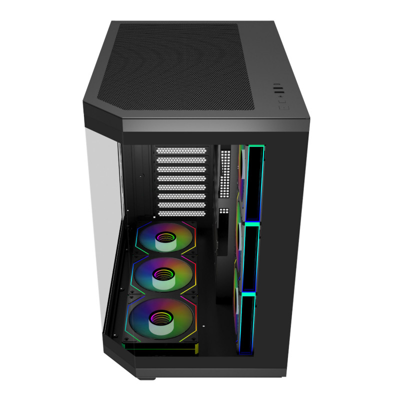 FSP U580 ARGB ATX Ultra Tower Gaming-Gehäuse – Schwarz